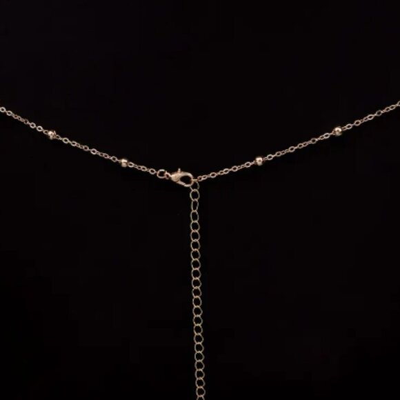 Gold Layered Chest Body Chain Jewelry - Picture 3 of 4